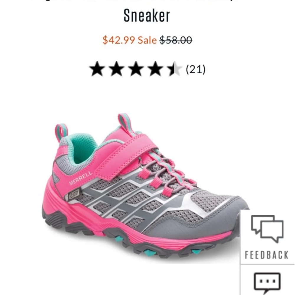 Merrell girls weatherproof shoes
